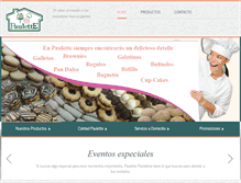 Tablet Screenshot of paulettepasteleria.com